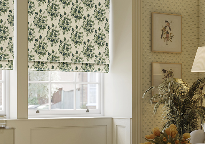 Pensford, Penn Bouquet Barbing Green - Twist&Fit Roman Blind - Image 5